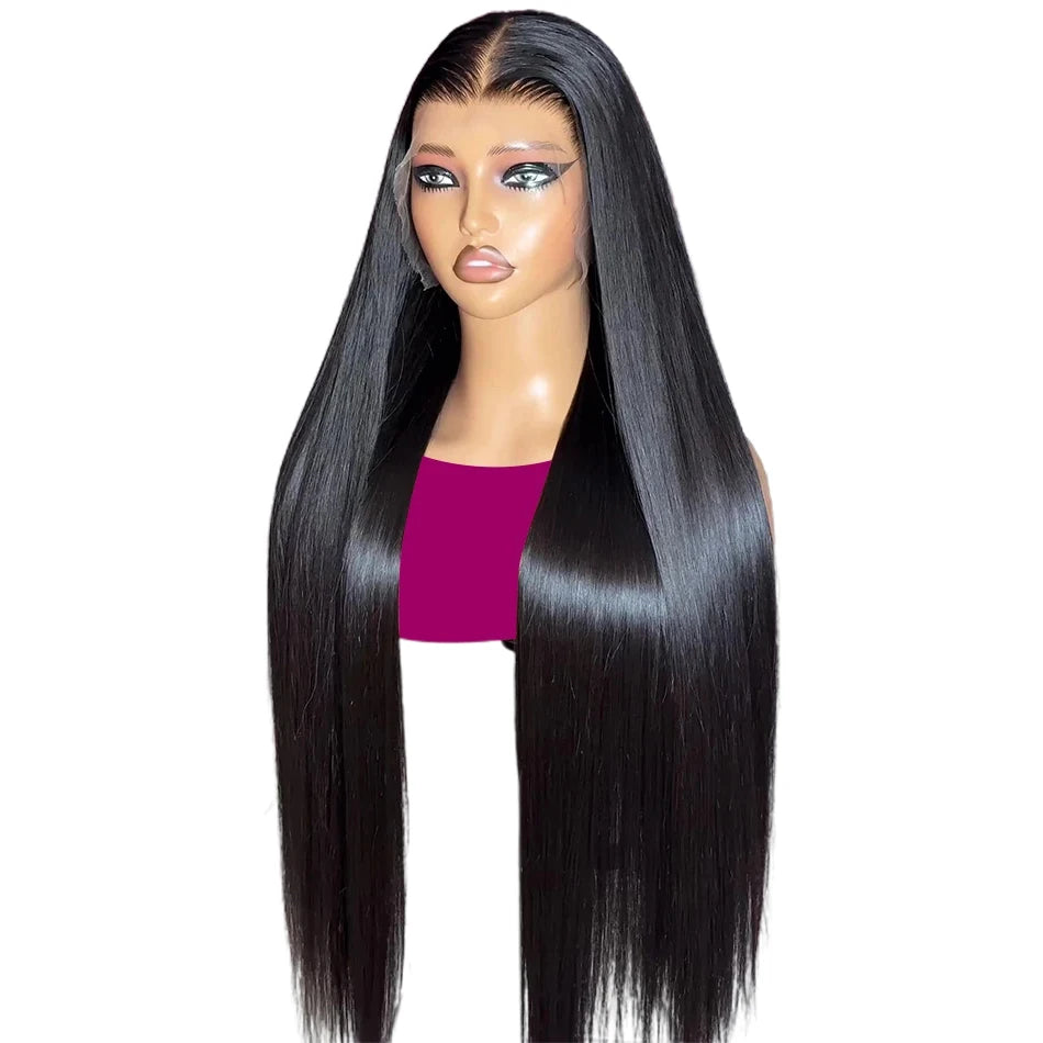 YKB Straight HD Lace Front Human Hair Wigs Brazilian 13x4 13x6 Transparent Lace Frontal 5x5 Glueless Closure Wig For Black Women