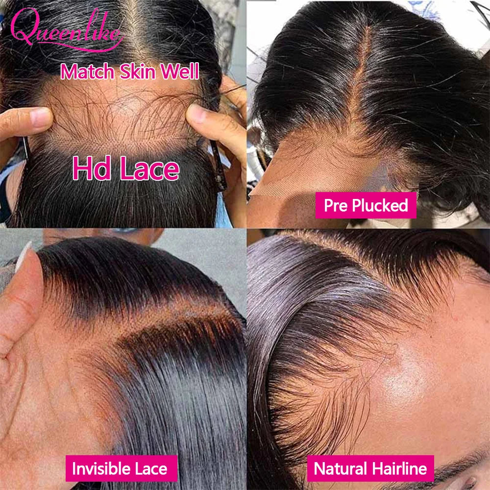 20 22 24 inch Real Hd Lace Wig 13x4 Human Hair Straight Human Hair Frontal Wigs for Women Scalp Top Wigs Thin Hd Invisible Lace